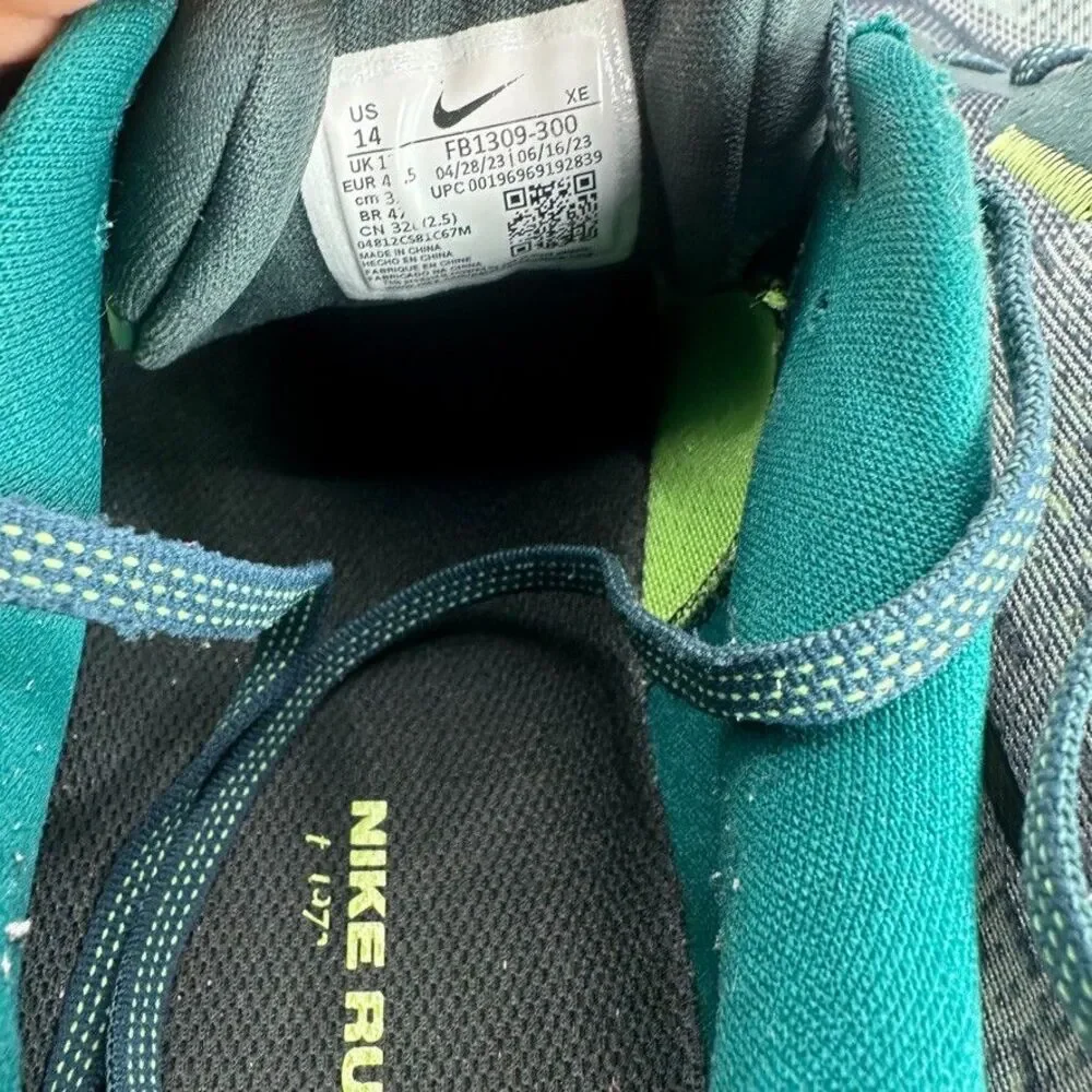 Nike Vomero 17 ZoomX Shoes Mens Size 14 Green Running Cushioned Trainer